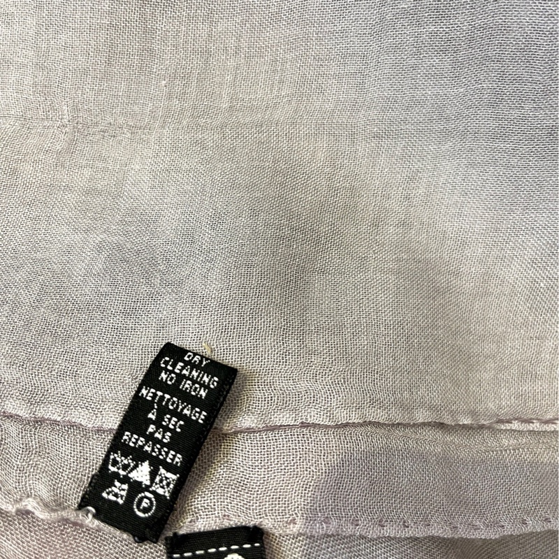 莉亞精品♡ Chanel 大象灰銀珠雙C披肩 二手美品-9