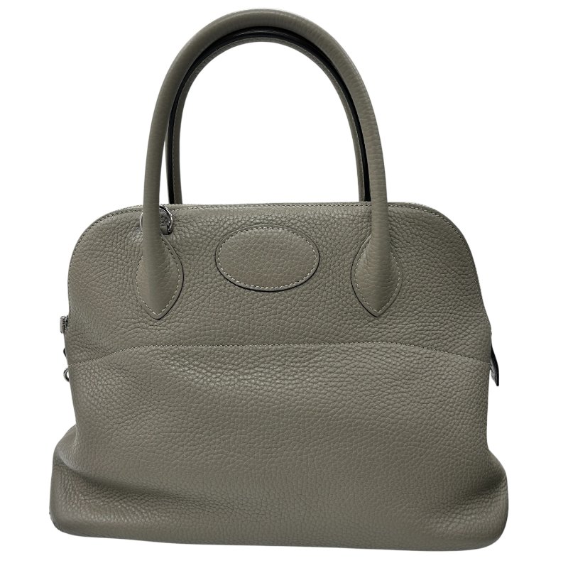 HERMÈS 愛馬仕 BOLIDE 31 手提肩背包 CLEMENCE 大象灰 銀扣-0