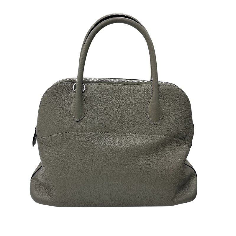 HERMÈS 愛馬仕 BOLIDE 31 手提肩背包 CLEMENCE 大象灰 銀扣-1