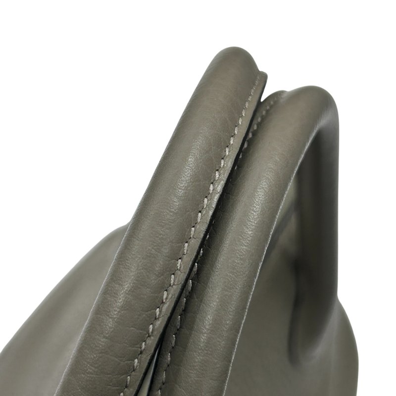 HERMÈS 愛馬仕 BOLIDE 31 手提肩背包 CLEMENCE 大象灰 銀扣-11