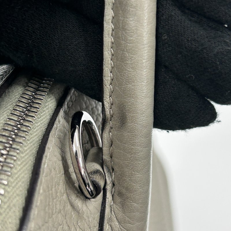 HERMÈS 愛馬仕 BOLIDE 31 手提肩背包 CLEMENCE 大象灰 銀扣-14