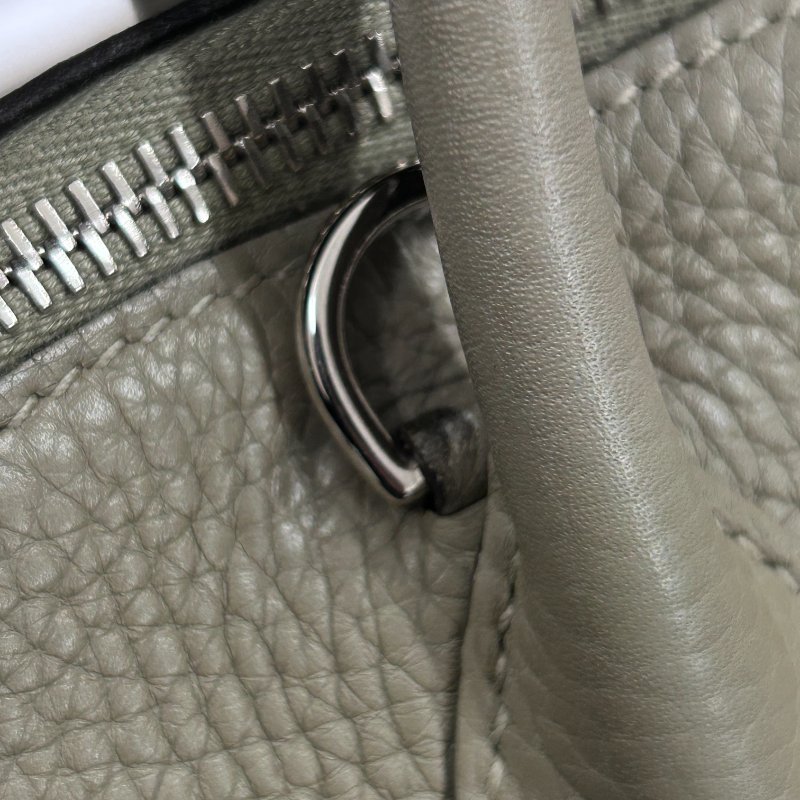 HERMÈS 愛馬仕 BOLIDE 31 手提肩背包 CLEMENCE 大象灰 銀扣-15