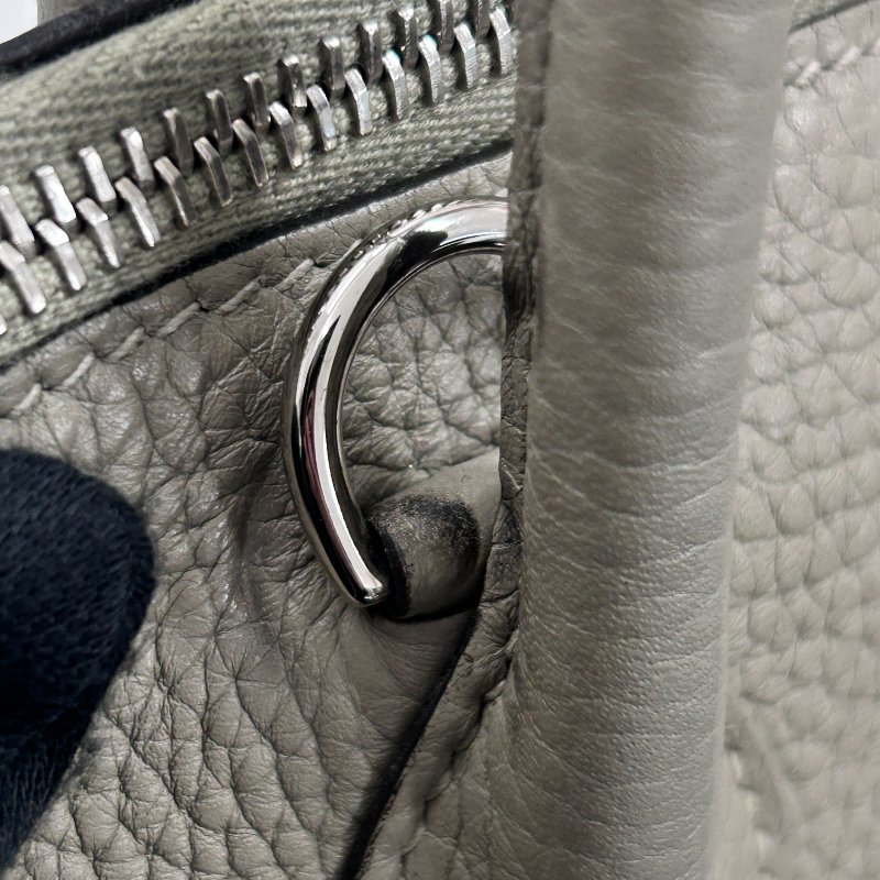 HERMÈS 愛馬仕 BOLIDE 31 手提肩背包 CLEMENCE 大象灰 銀扣-16