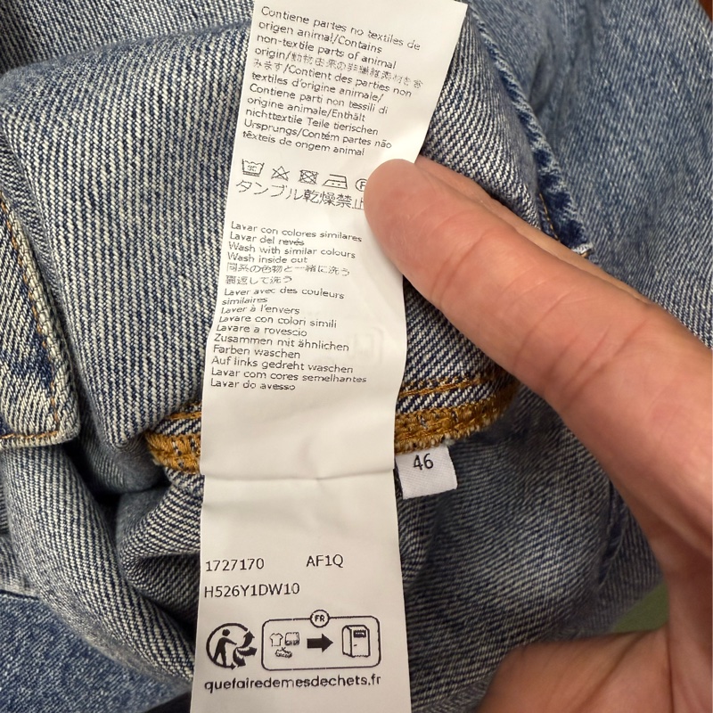 Loewe denim bow shirt 46 牛仔 襯衫-6