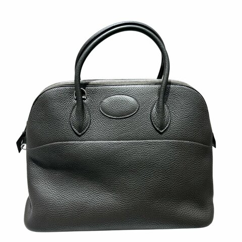 HERMÈS 愛馬仕 BOLIDE 31 CLEMENCE  墨綠色 銀扣