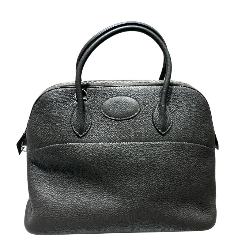HERMÈS 愛馬仕 BOLIDE 31 CLEMENCE  墨綠色 銀扣-0