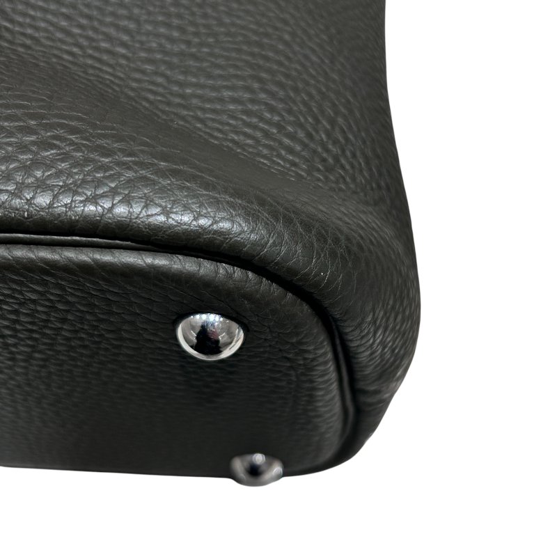 HERMÈS 愛馬仕 BOLIDE 31 CLEMENCE  墨綠色 銀扣-6