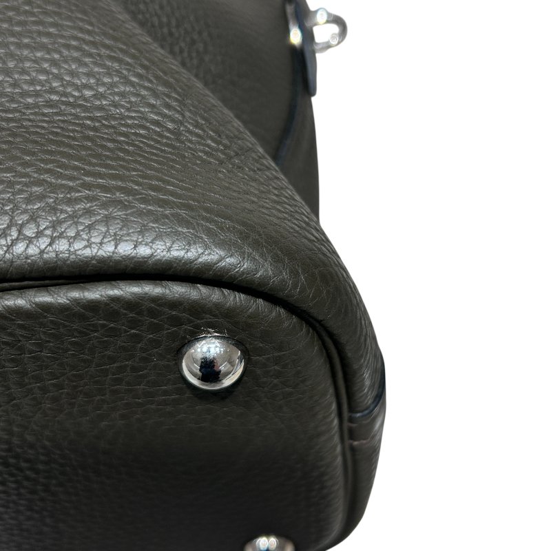 HERMÈS 愛馬仕 BOLIDE 31 CLEMENCE  墨綠色 銀扣-7