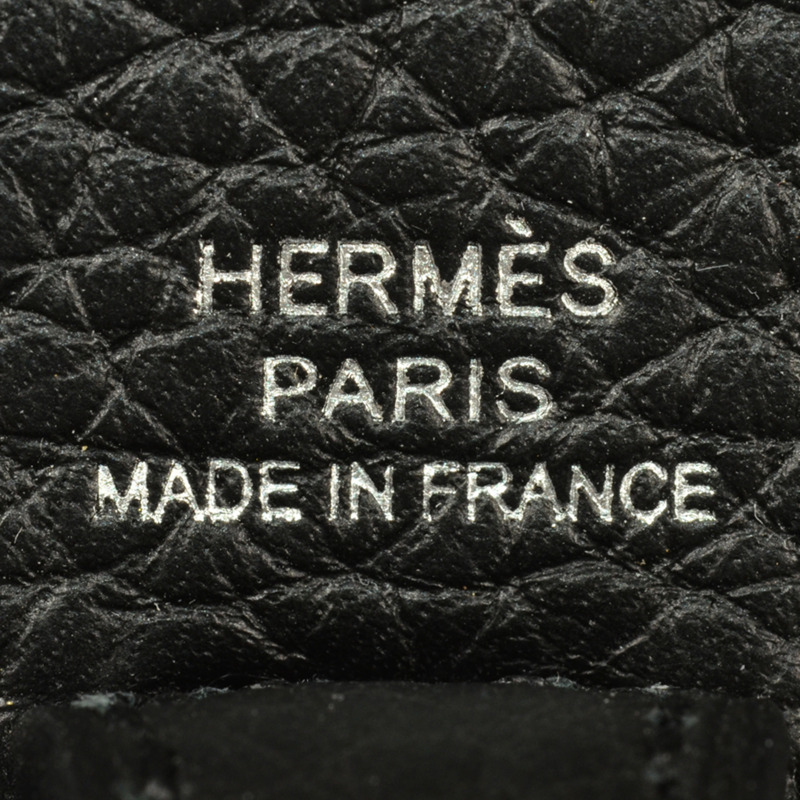 愛馬仕 (Hermes) Evelyn TPM 單肩背包，採用 Taurillon Clemence 皮革，飾有 B 字印記和黑色銀色五金配件。-6