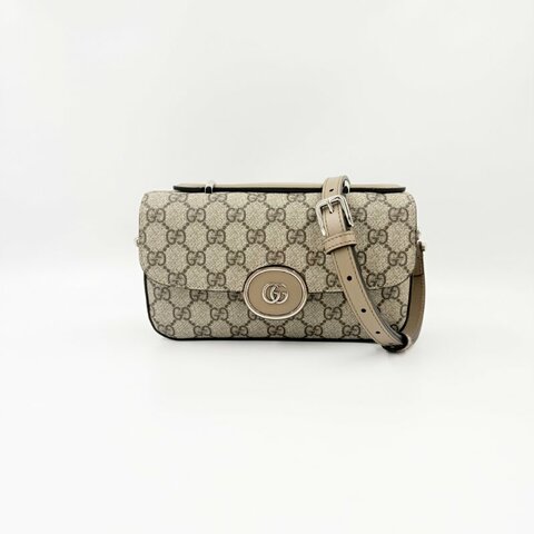 GUCCI - Gucci Petite GG橫版手提斜背郵差包╻Mini