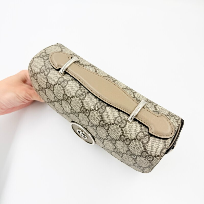 GUCCI - Gucci Petite GG橫版手提斜背郵差包╻Mini-11