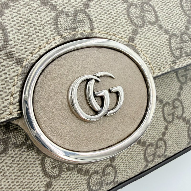 GUCCI - Gucci Petite GG橫版手提斜背郵差包╻Mini-18