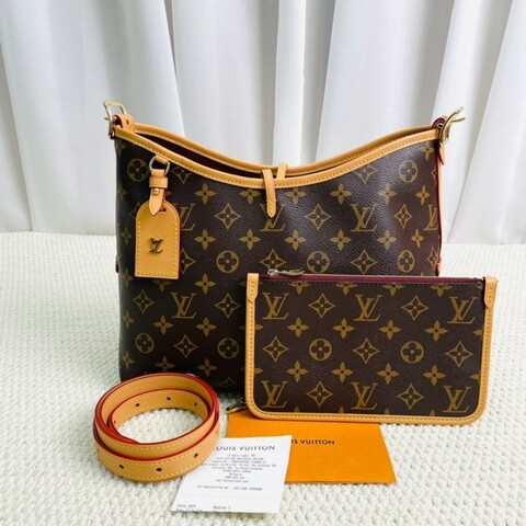 LOUIS VUITTON  芯片款 Carryall PM 經典老花滿印購物袋 子母包手提單肩包托特包