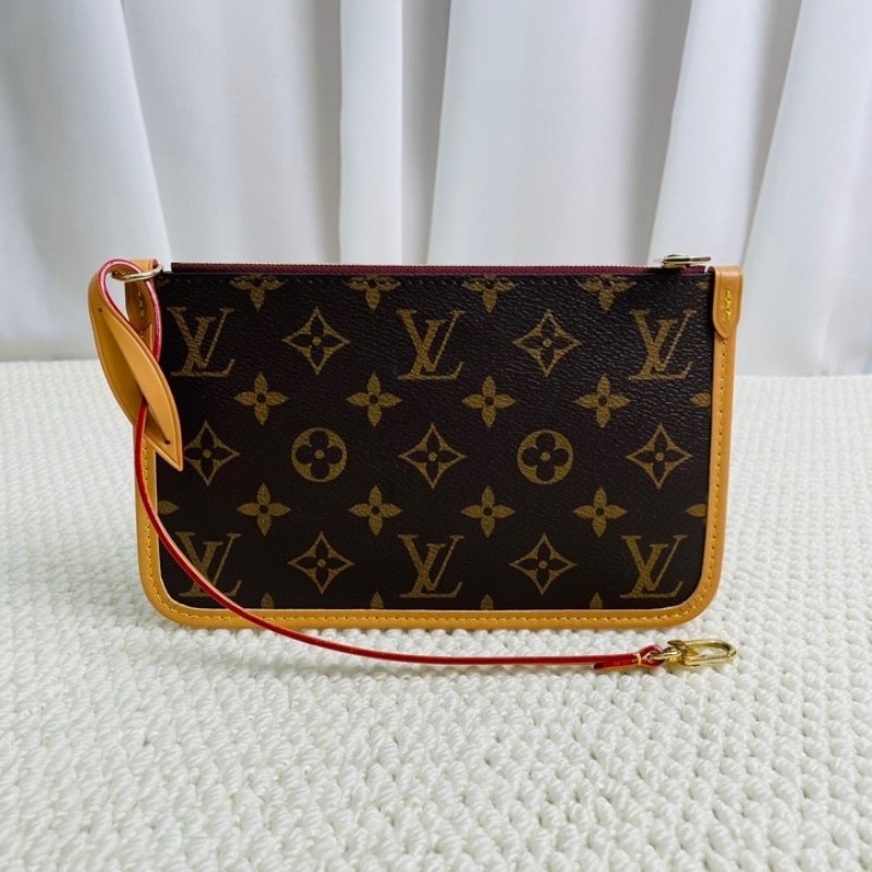 LOUIS VUITTON  芯片款 Carryall PM 經典老花滿印購物袋 子母包手提單肩包托特包-7