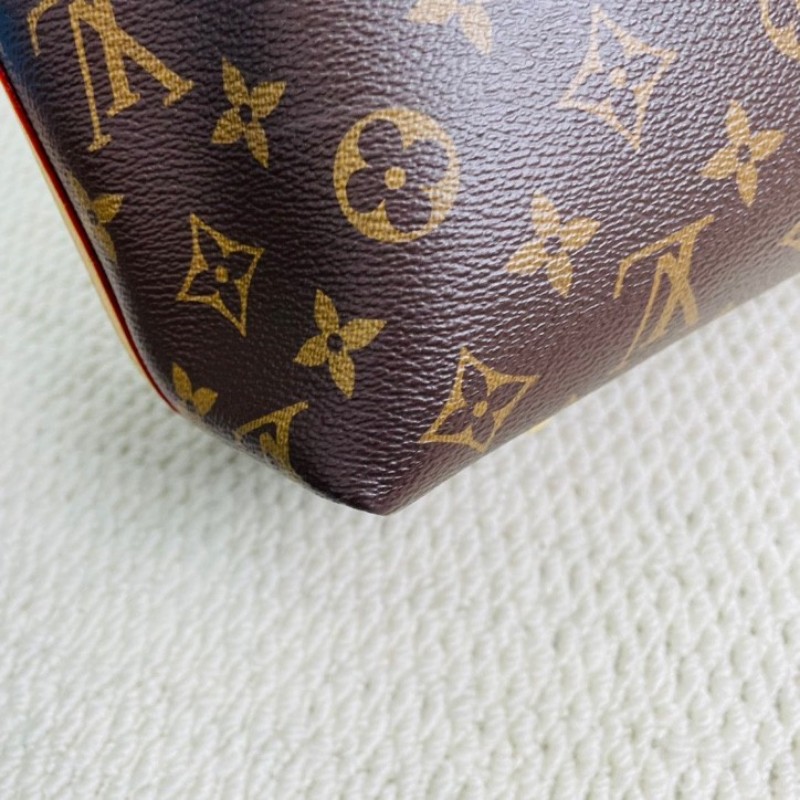 LOUIS VUITTON  芯片款 Carryall PM 經典老花滿印購物袋 子母包手提單肩包托特包-11