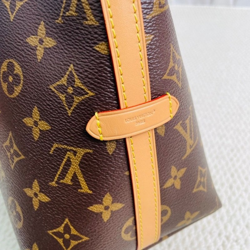 LOUIS VUITTON  芯片款 Carryall PM 經典老花滿印購物袋 子母包手提單肩包托特包-16