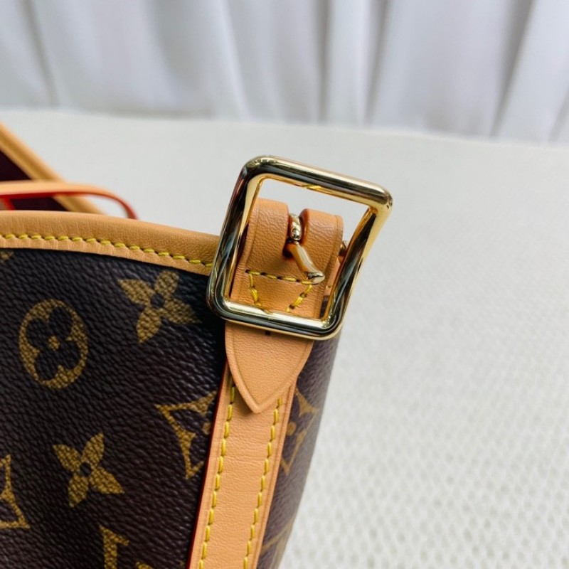 LOUIS VUITTON  芯片款 Carryall PM 經典老花滿印購物袋 子母包手提單肩包托特包-22