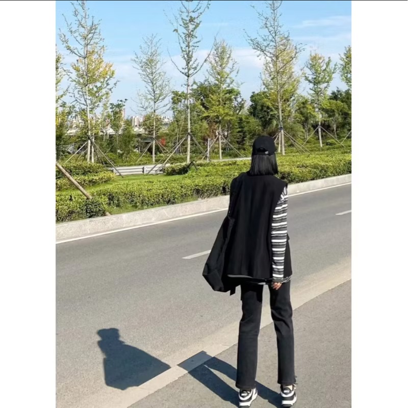 Polo Ralph Lauren 青年款黑灰修身彈性牛仔褲-3