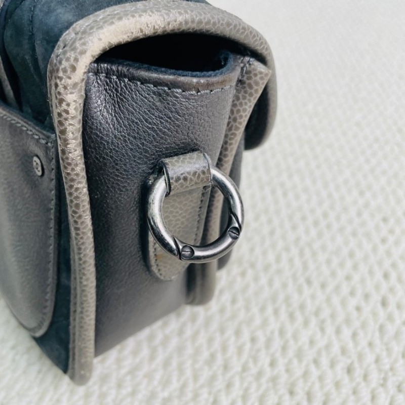 chanel  香奈兒 17開 珍珠魚皮劍橋包 劉雯同款 配做舊銀色鏈條和五金 珍珠魚皮質感超好，搭配銀色鏈條很有質感 可單肩斜挎包-11