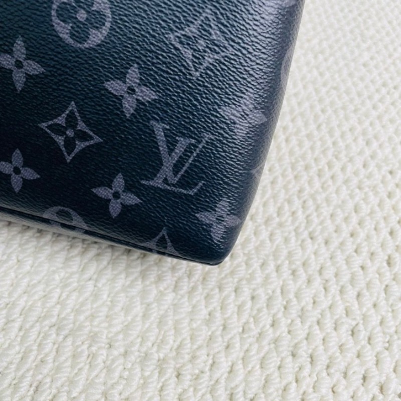 LV  路易威登 經典老花男士手拿包 容量實用，手機錢包證件都能裝 日常出門、商務、送禮都很合適-9