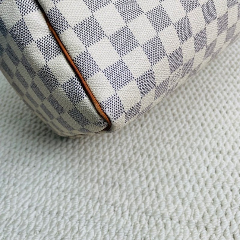 路易威登/LV   speedy30手提款 白棋盤格 帆布塗層 內裡整潔容量大 實用便捷-9