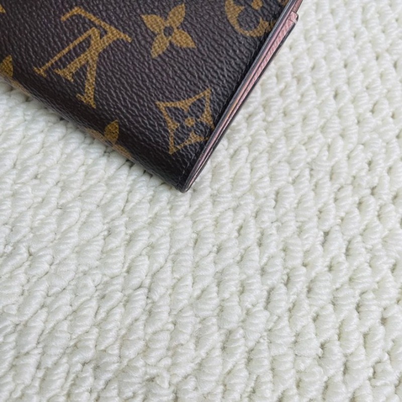 LV  路易威登 老花拼皮Zoe迷你短款三折錢包 小巧精緻，方便攜帶-10