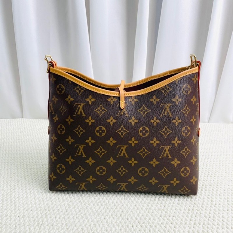 lrz hz ZZZ LOUIS VUITTON  芯片款 Carryall PM 經典老花滿印購物袋 手提單肩包托特包-1