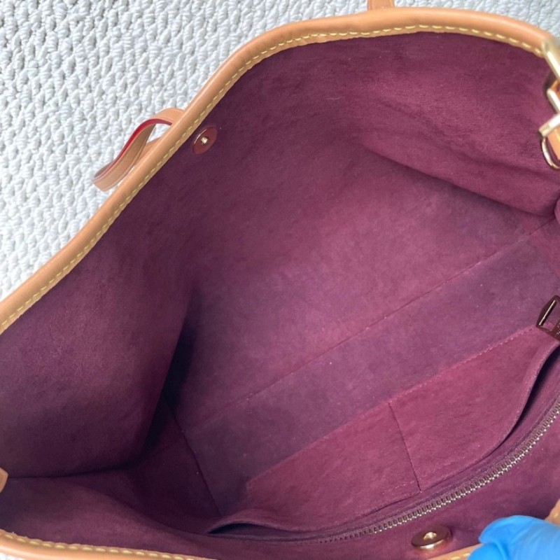 lrz hz ZZZ LOUIS VUITTON  芯片款 Carryall PM 經典老花滿印購物袋 手提單肩包托特包-13