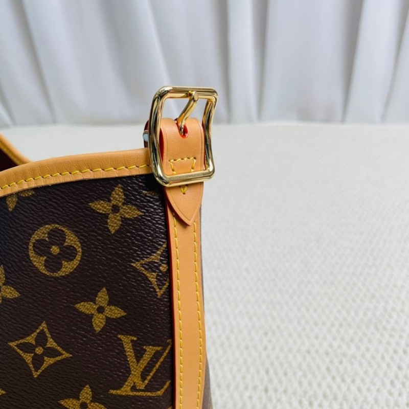 lrz hz ZZZ LOUIS VUITTON  芯片款 Carryall PM 經典老花滿印購物袋 手提單肩包托特包-22
