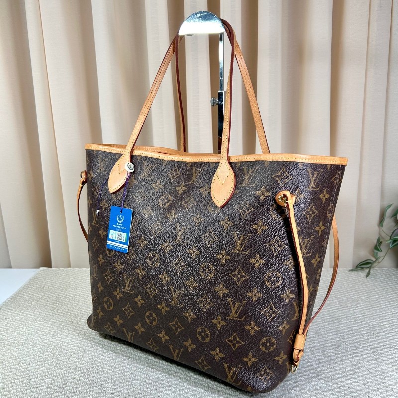 LV路易威登老花neverfull子母包手提單肩包 紅色內裡 容量大 日常通勤百搭-2