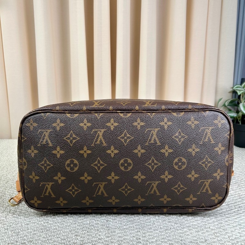 LV路易威登老花neverfull子母包手提單肩包 紅色內裡 容量大 日常通勤百搭-4
