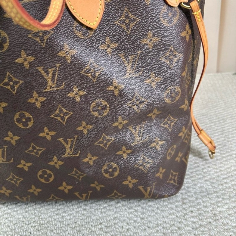 LV路易威登老花neverfull子母包手提單肩包 紅色內裡 容量大 日常通勤百搭-10