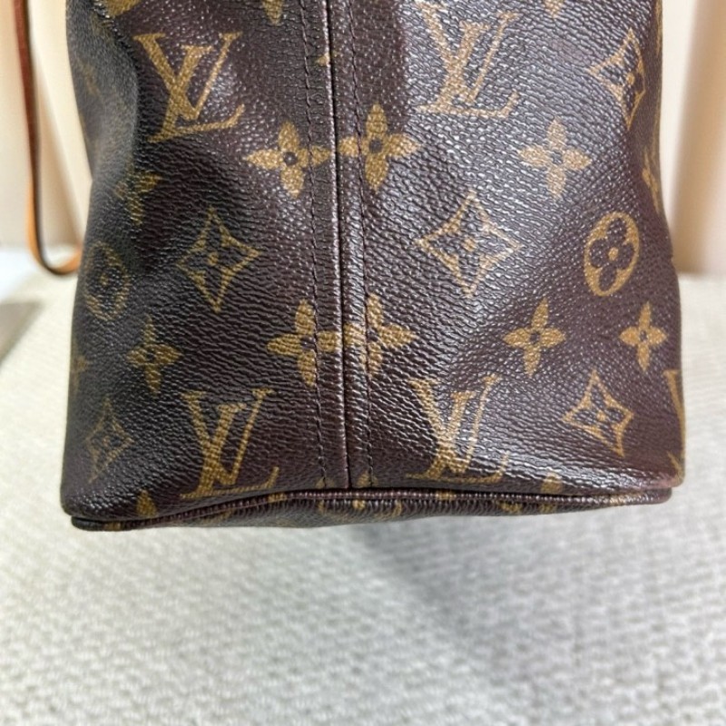 LV路易威登老花neverfull子母包手提單肩包 紅色內裡 容量大 日常通勤百搭-13