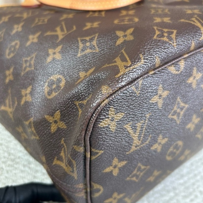 LV路易威登老花neverfull子母包手提單肩包 紅色內裡 容量大 日常通勤百搭-16