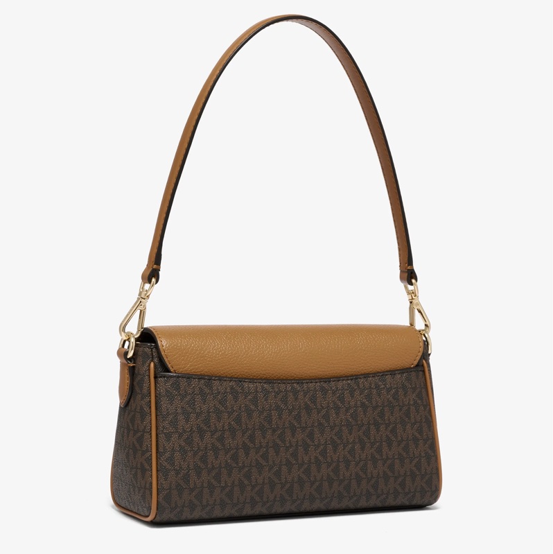 MICHAEL KORS Leather Satchel Crossbody Bag肩背包-6