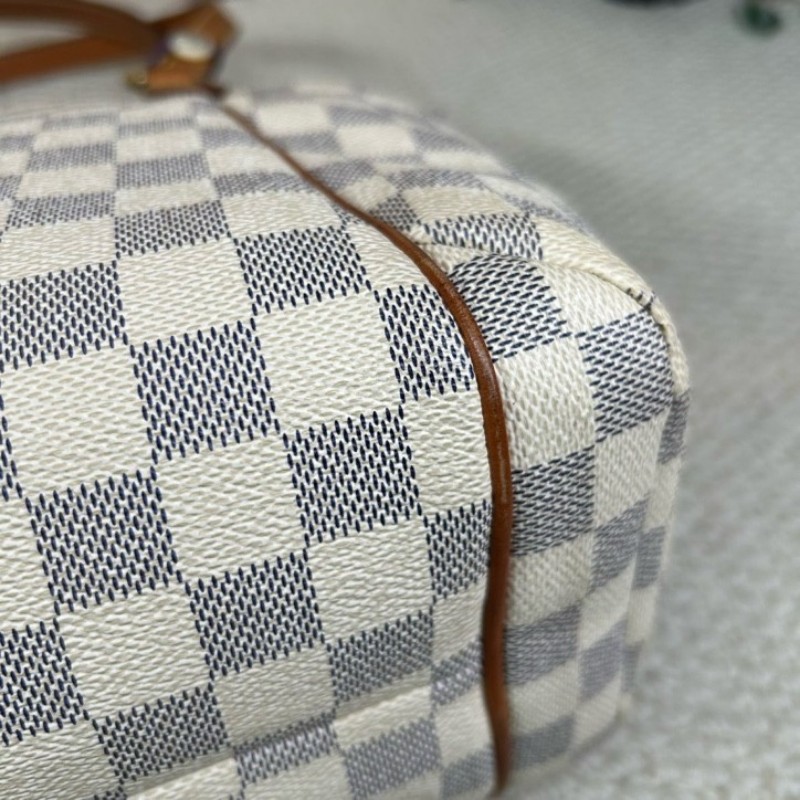 LV路易威登白棋盤格Totally托特包 經典棋盤格 手提單肩兩用 容量大 日常通勤出門都很合適-8