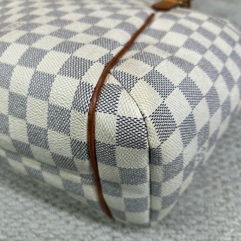 LV路易威登白棋盤格Totally托特包 經典棋盤格 手提單肩兩用 容量大 日常通勤出門都很合適-9