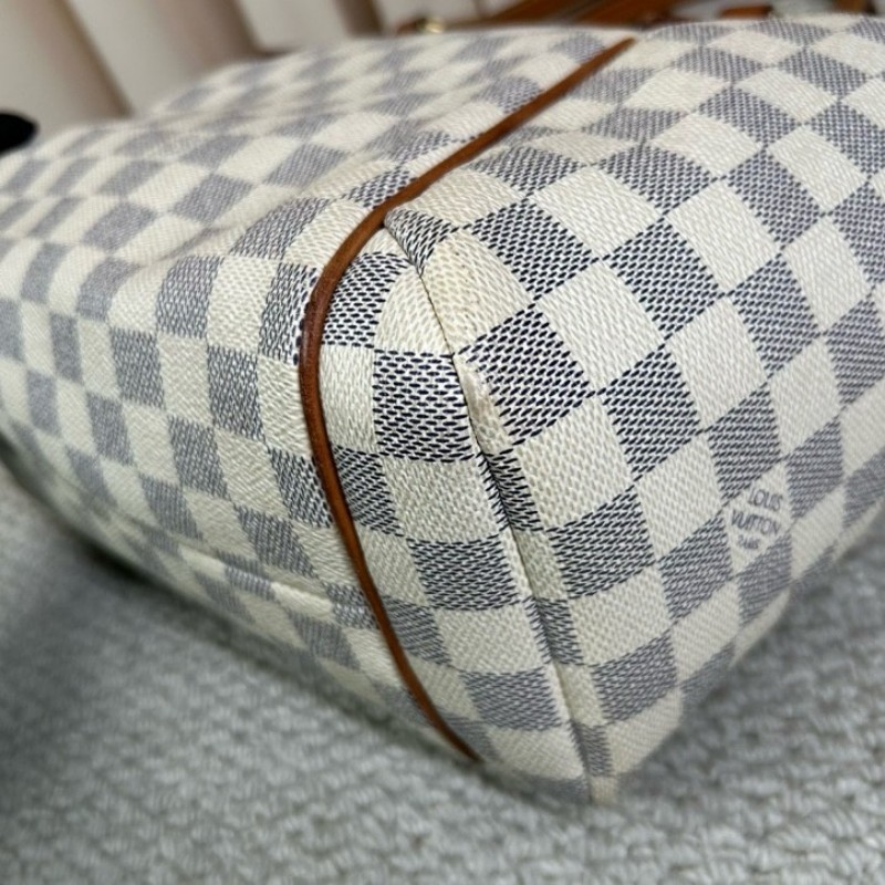 LV路易威登白棋盤格Totally托特包 經典棋盤格 手提單肩兩用 容量大 日常通勤出門都很合適-10