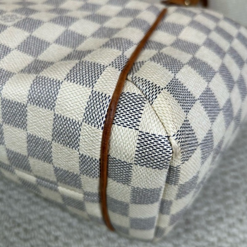 LV路易威登白棋盤格Totally托特包 經典棋盤格 手提單肩兩用 容量大 日常通勤出門都很合適-11