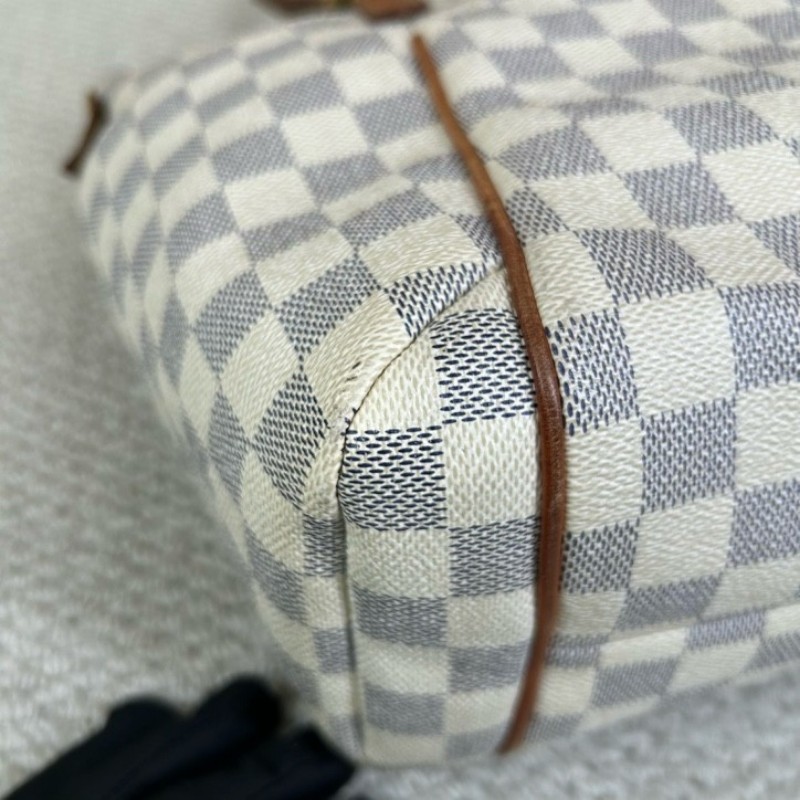 LV路易威登白棋盤格Totally托特包 經典棋盤格 手提單肩兩用 容量大 日常通勤出門都很合適-12