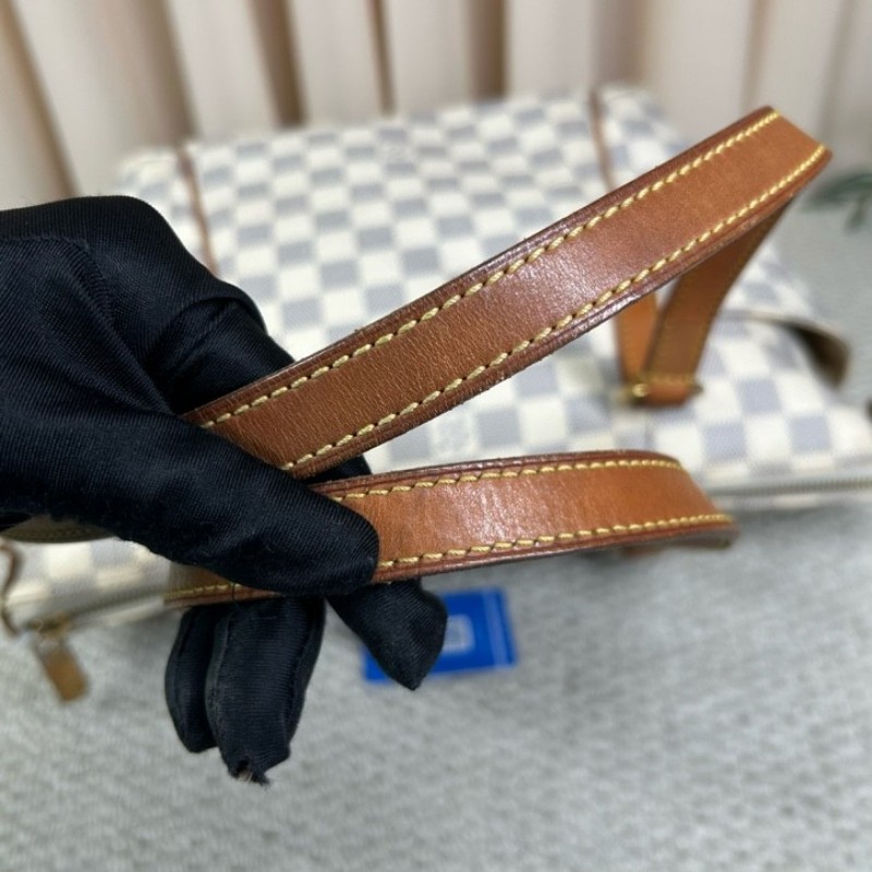 LV路易威登白棋盤格Totally托特包 經典棋盤格 手提單肩兩用 容量大 日常通勤出門都很合適-18