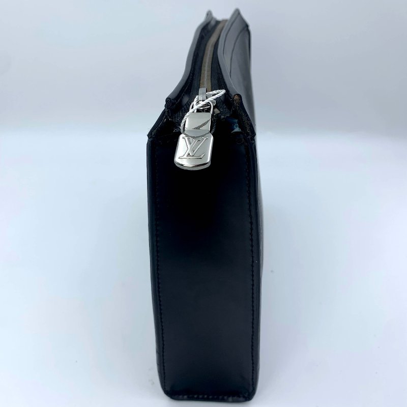 Louis Vuitton Pochette Voyage MM系列，路易威登，黑金剛老花手拿包，現貨，真品，正品，免運-6