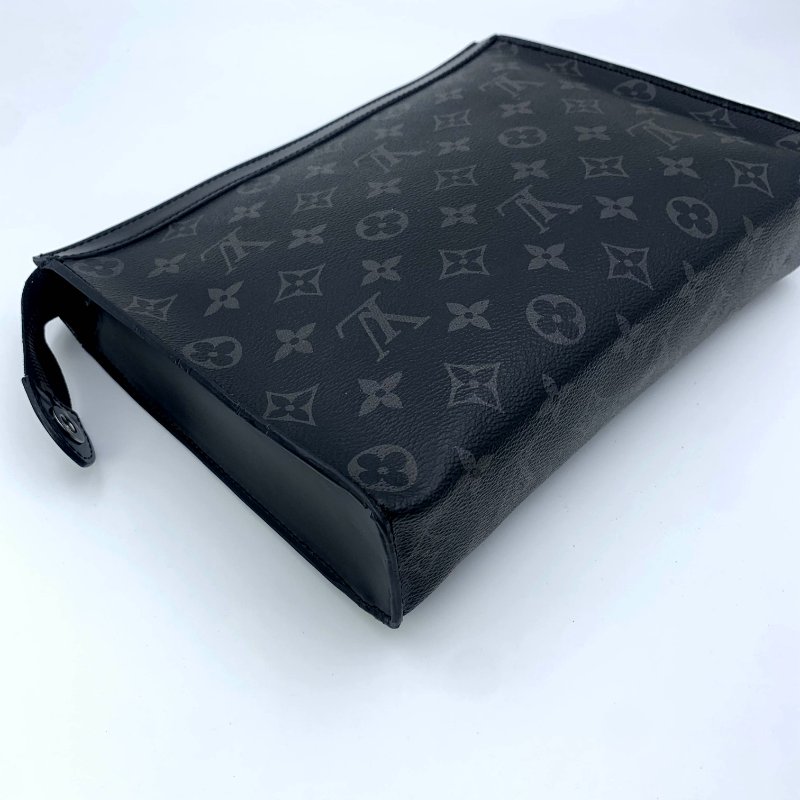 Louis Vuitton Pochette Voyage MM系列，路易威登，黑金剛老花手拿包，現貨，真品，正品，免運-22