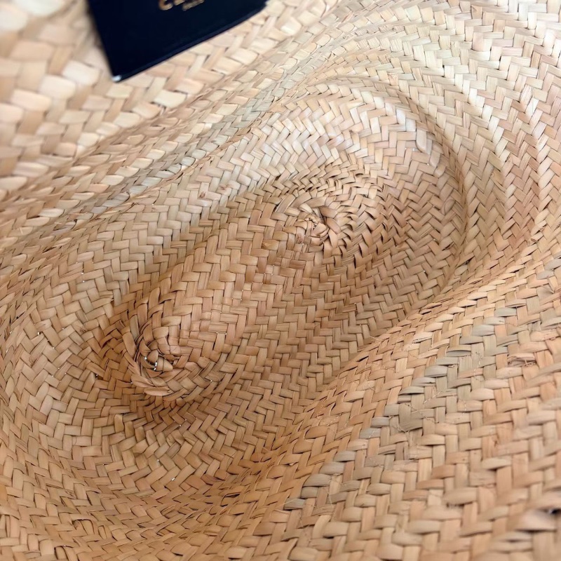 Celine 草編菜籃子大號 30*34*17  99新配件塵袋-2