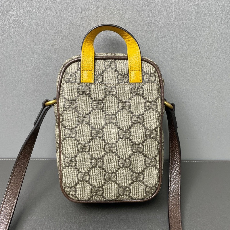 GUCCI NeoVintage烏木色 老花虎頭相機包肩背斜背包 10*17*7  98新配件塵袋-5