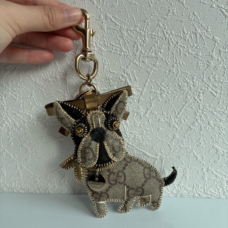Gucci法鬥老花吊飾 閒置絕版品-0