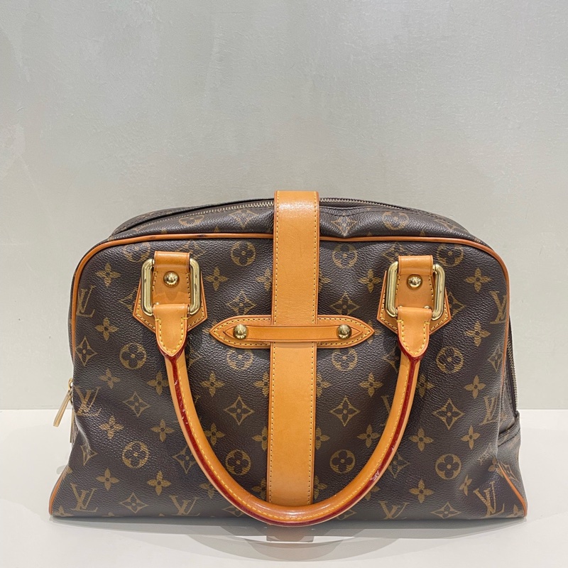 98新 LV路易威登中號曼哈頓手提包-8