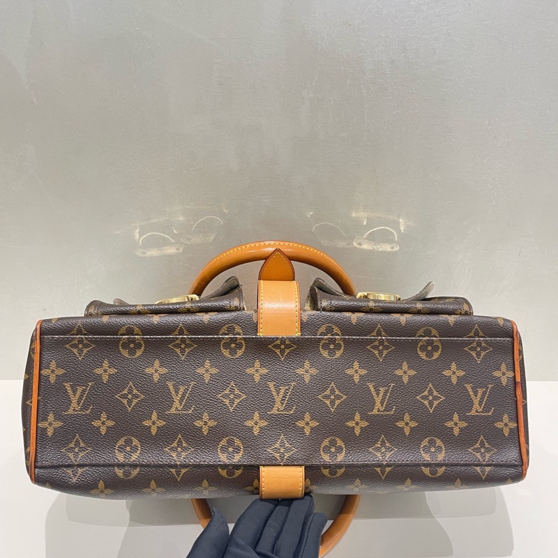 98新 LV路易威登中號曼哈頓手提包-9