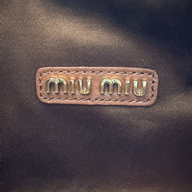 🎊新年特賣🧧Miu Miu 5BC125 Wander Matelasse 納帕軟皮半月包 赤土紅色﻿-5