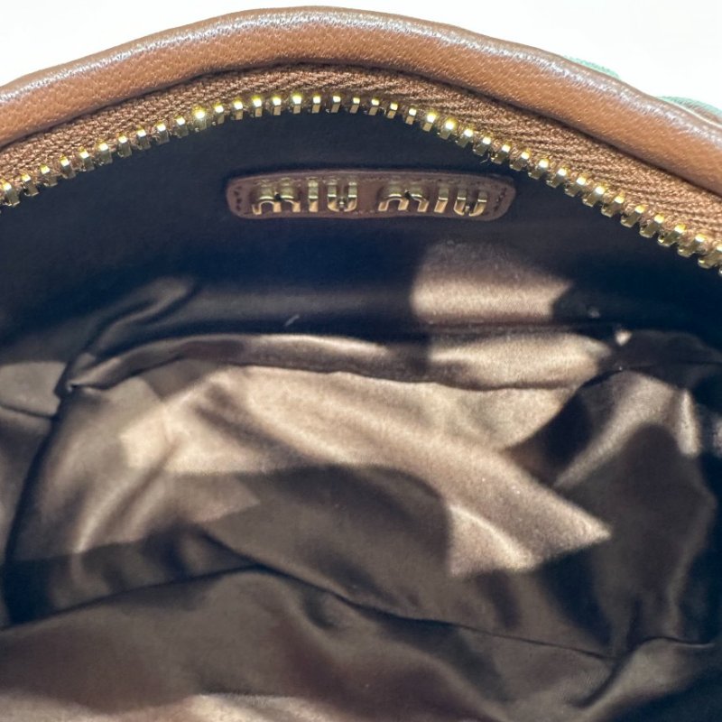 🎊新年特賣🧧Miu Miu 5BC125 Wander Matelasse 納帕軟皮半月包 赤土紅色﻿-6